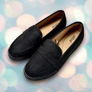 Diba Women’s Black Slip-On Loafers Shoes Size 8.5 Wide